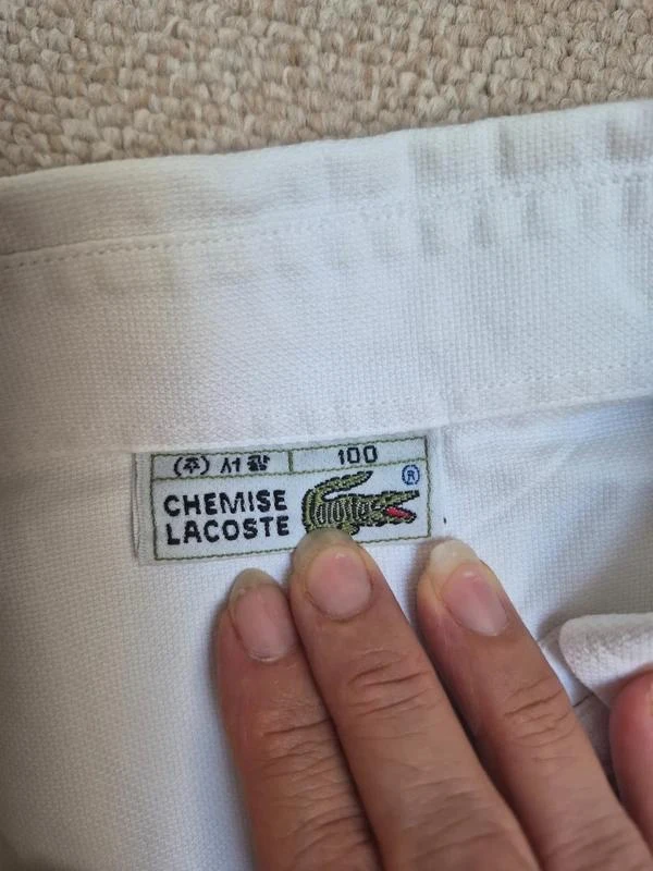 Lacoste Camisa Vintage Oxford Branca Tamanho L – photo 13